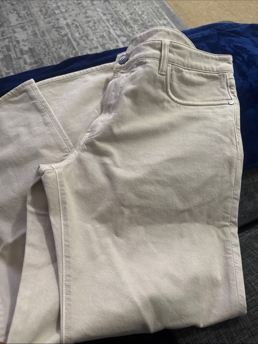 Loro Piana Men's Cream Slim-Straight Jeans
